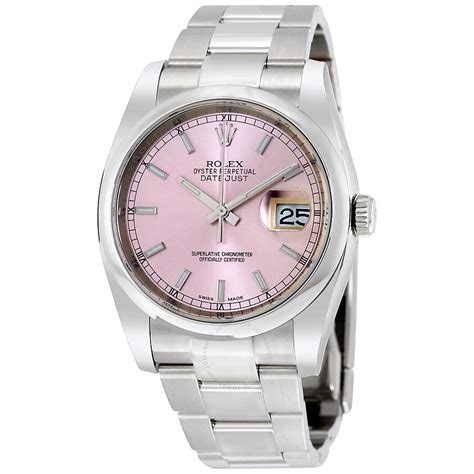 rolex datejust 36mm pink dial price|Rolex Datejust 36 blue motif.